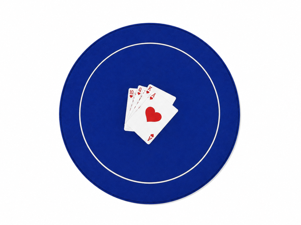 Round Poker Mat