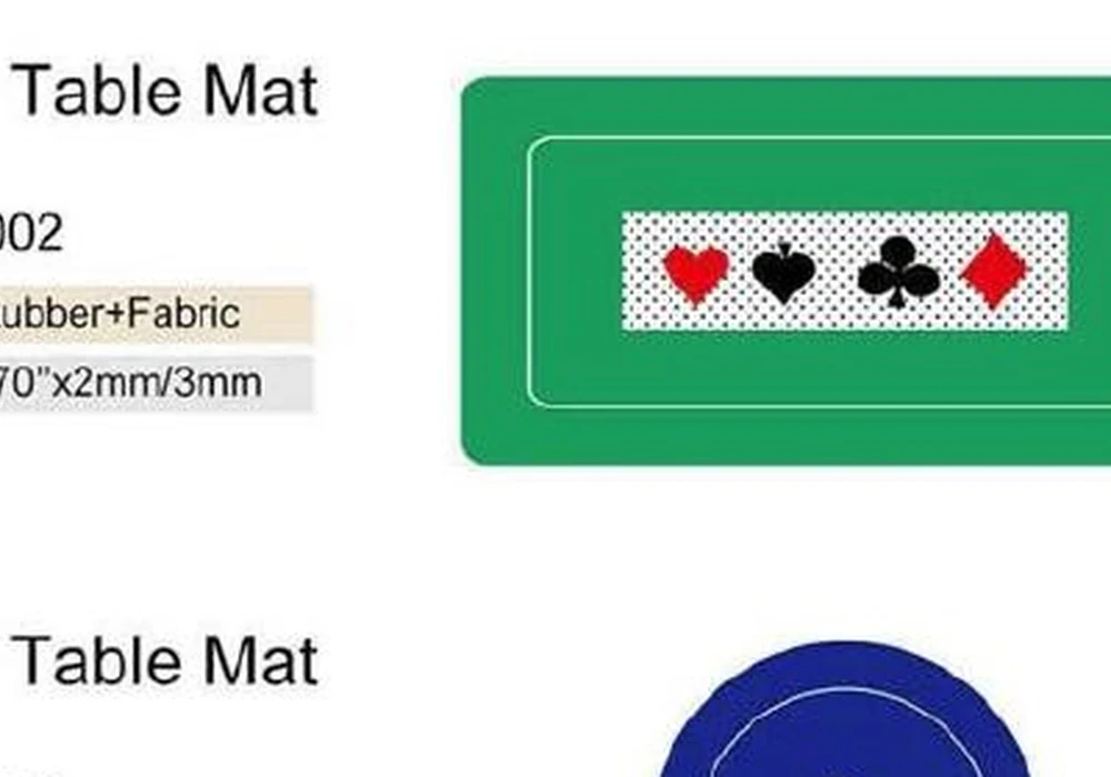Rectangular Poker Table Mat