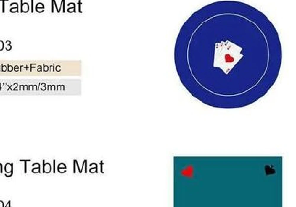 Round Poker Mat